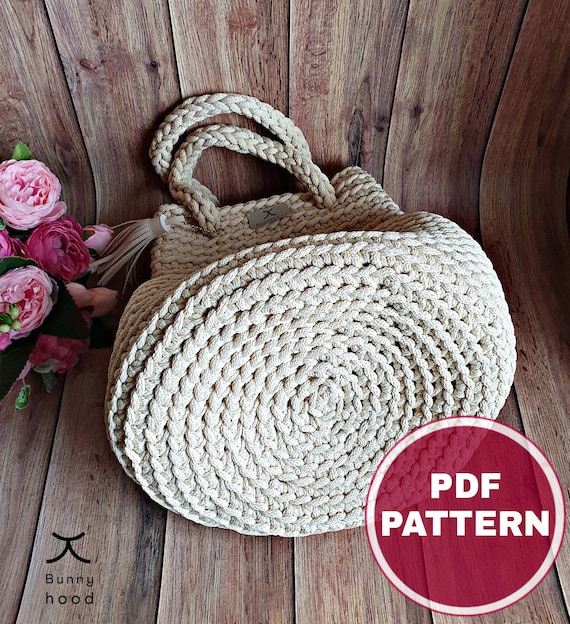 crochet round bolsa tutorial