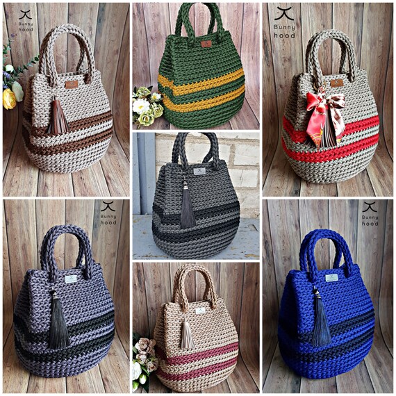 bunny hood crochet bolsa