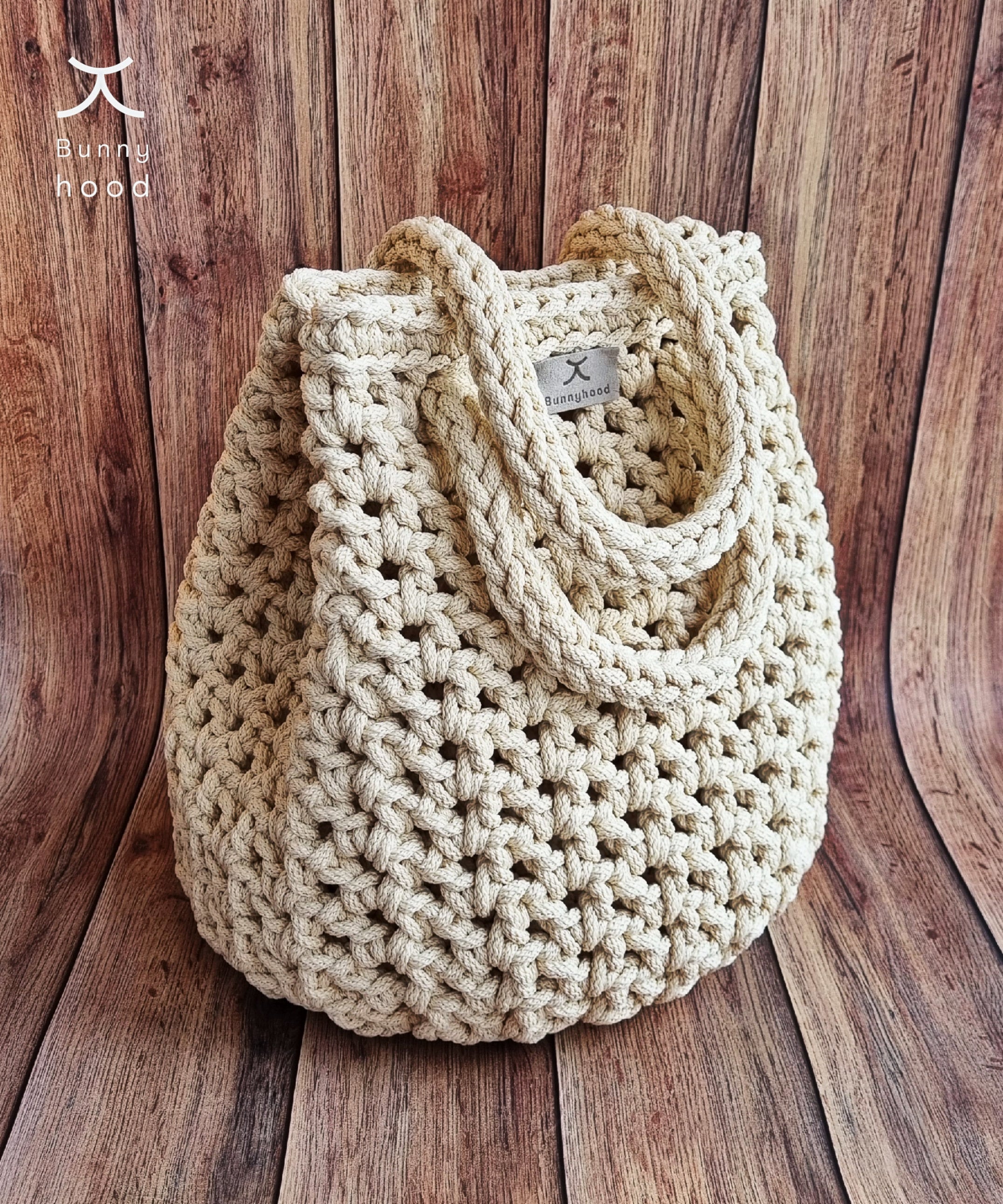 Bunny hood crochet bag sale