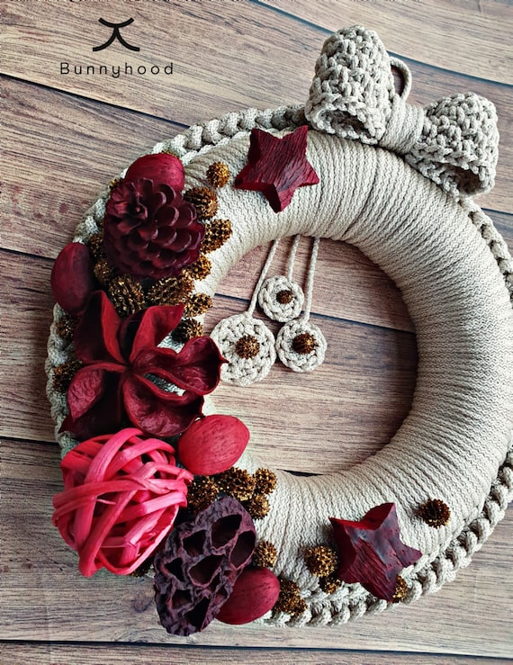 Couronne De Noël Lumineuse à LED – 45 Cm Avec Crochet – Décoration Intérieure Et Extérieure Pour Porte Ou Cheminée – Fonctionne Sur Piles - 2