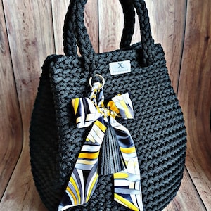 Crochet Handbag &quot;Dew Drop&quot; / Exclusive Handbag / Shopping Bag / Beach Bag / Large Handbag / Crochet Market Bag / Crochet Shoulder Bag