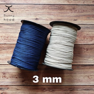 Polyester Yarn 3 mm / Crochet supplies / Polyester thread / Macrame cord / Polyester yarn for DIY projects / Crochet materials / Yarn craft