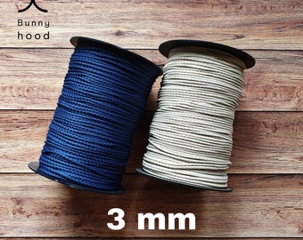 3mm Polyester Yarn: Macrame Cord, Crochet & DIY Projects