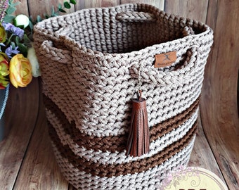 crochet laundry bolsa