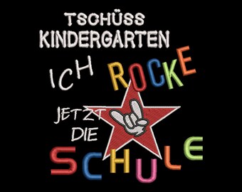Embroidery file Kindergarten Mir it is enough school beginning 10x10 frame school school child student first-graders
