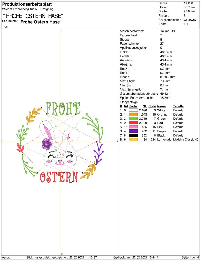 Embroidery file Happy Easter Bunny 10x10 Easter Bunny Easter Time Easter Easter Resurrection