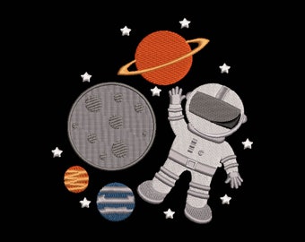 Embroidery file space planet 10x10 13x18 and 20 x 20 cm frame all universe space cosmos universe firmament galaxy