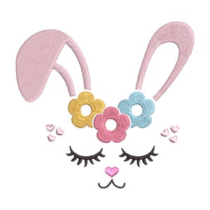 Stickdatei Osterhase 2 in 2 Größen 10x10 und 13x18 Ostern Clipart Cartoon Maschinenstickerei