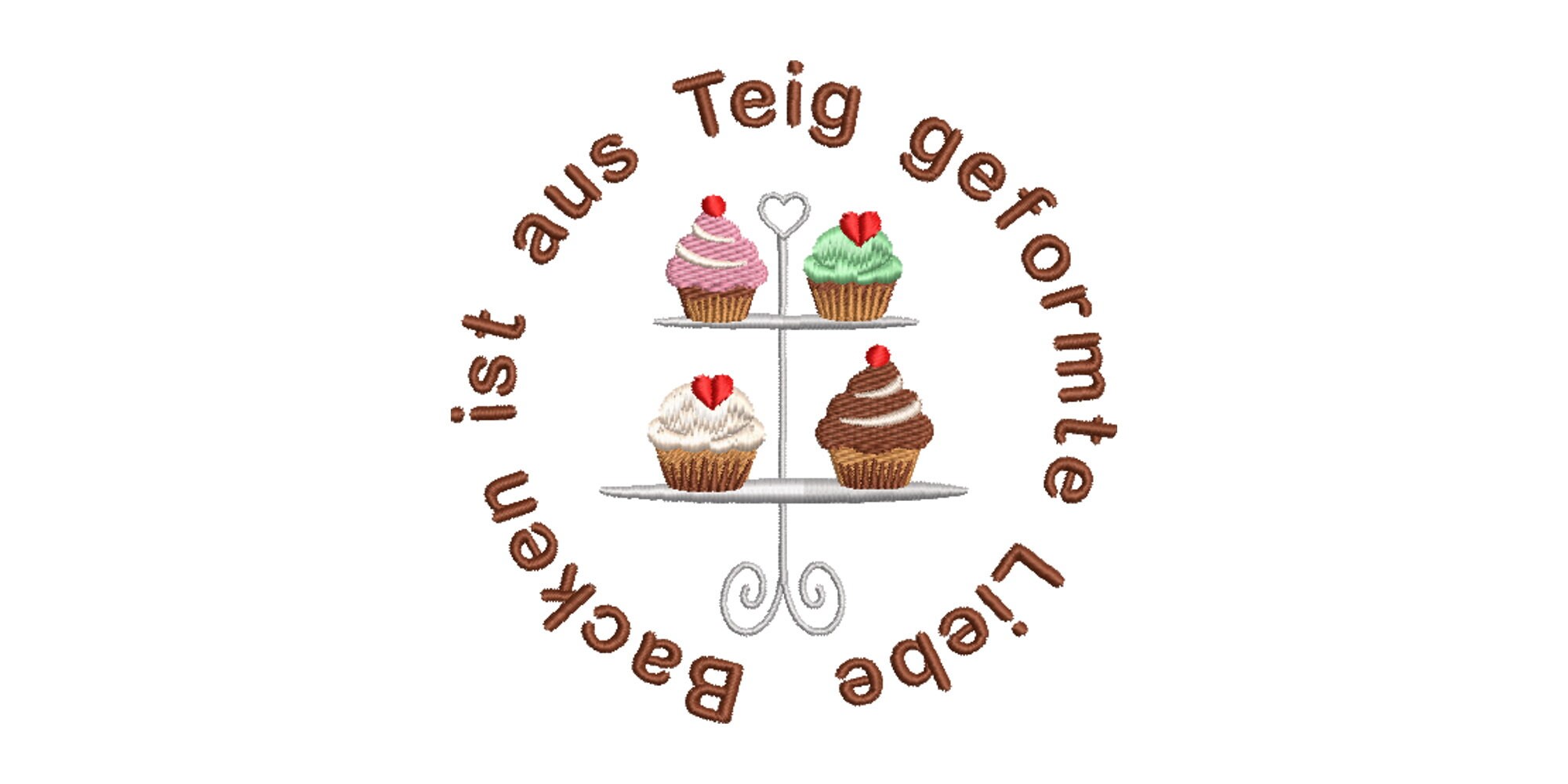 Stickdatei Backen ist aus Teig geformte Liebe Spruch 13x18 Etsy.de