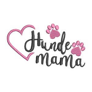 Embroidery design "Dog Mom" 10x10, 13x18 and 16x26 cm hoops, machine embroidery, animals, dogs, paw prints