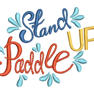 Embroidery File Stand Up Paddle Machine Embroidery 13x18 Frame