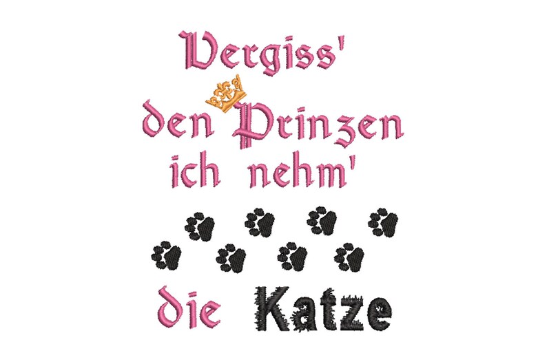 Grußkarte „Vergiss Den Prinzen“ – Mit Katzen-Motiv, 10,5x14,8 Cm, Hochwertiger Mattter Karton