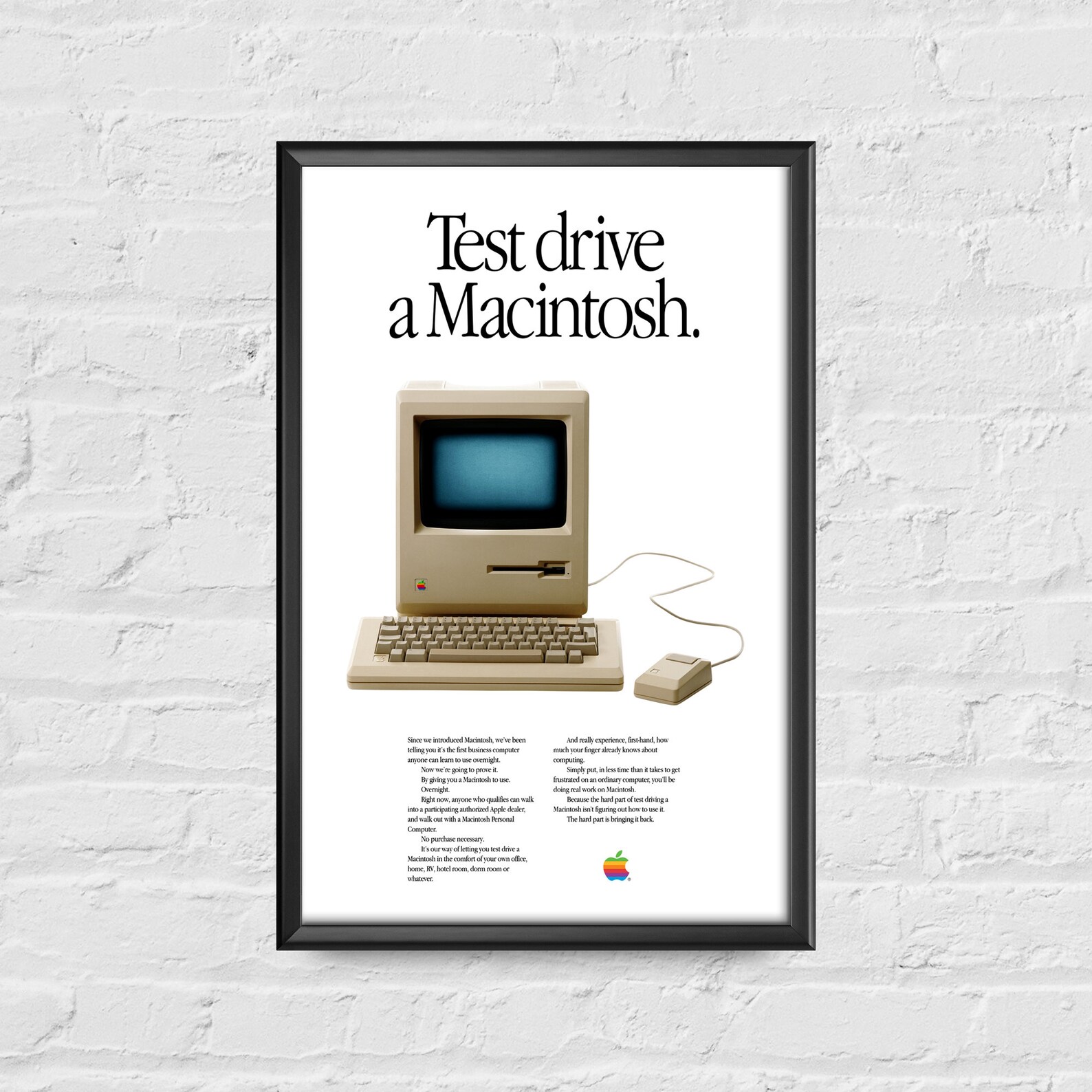 Apple Computer Vintage Poster | Etsy