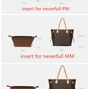 Neverfull insert organizerOrganizer bag for Neverfull bag,bag in bag,insert organizer image 6