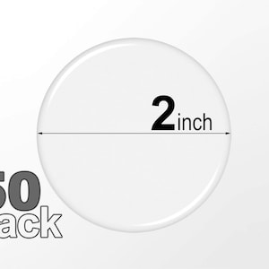 50 Pcs. 2 inch - (50.8mm) Epoxy Stickers, Clear Round Self Adhesive Domes, Circle Resin Dots, Seal, Buble, Glaze Drops, 2&quot;, Two inches