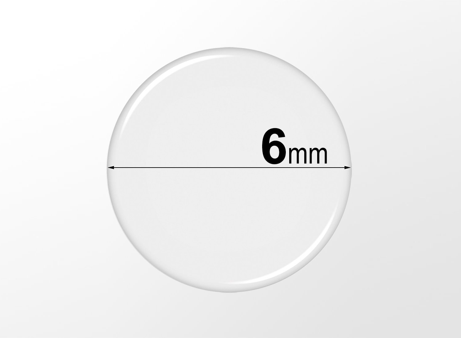 6mm Epoxy Stickers, Clear Round Self Adhesive Domes, Transparent Circle ...