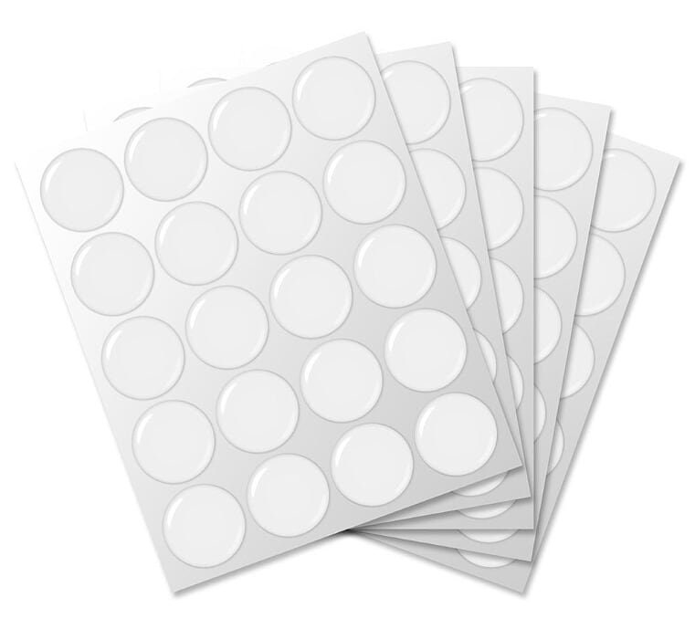 100 Pcs. Round Epoxy Stickers., Diameter Between [6mm....76mm] , [1/2 ...