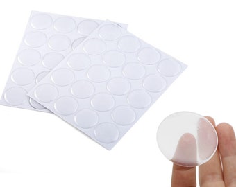 Circle Epoxy Stickers, 1/4" - 1/2" - 3/4" - 7/8"- 1" - 1 1/14" - 1 1/4" - 1 1/2" - 1 3/4" - 2" - 2 1/4" - 2 1/2" - 3" Round Clear Resin Dots