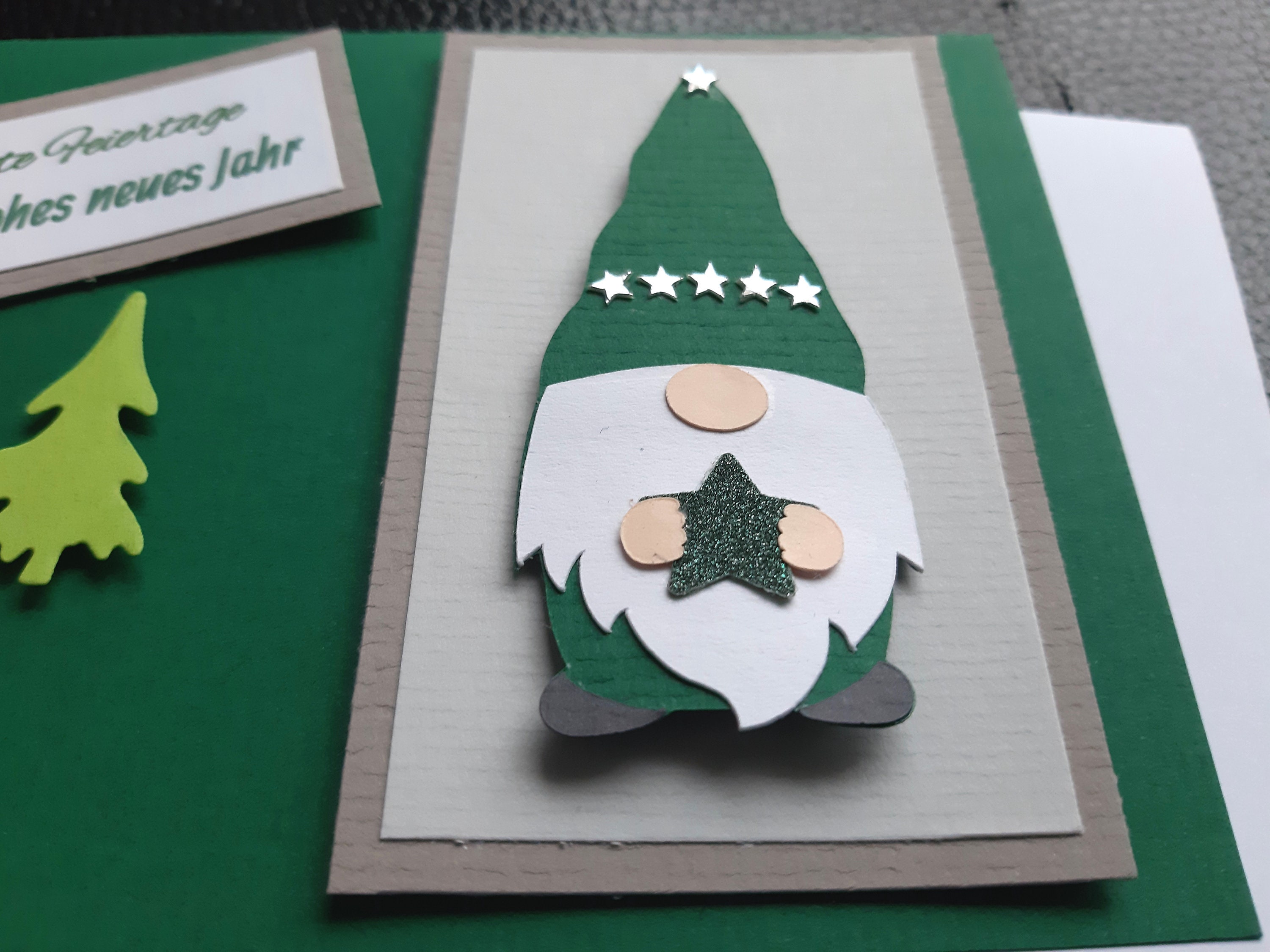 Weihnachtskarte Weihnachten Karte Wichtel Gnom Zwerg | Etsy