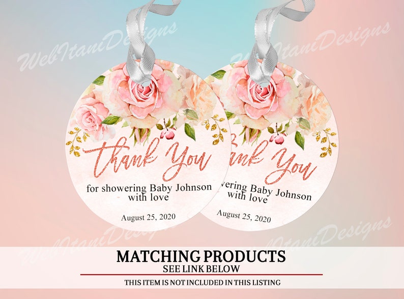 Girl baby shower party favors