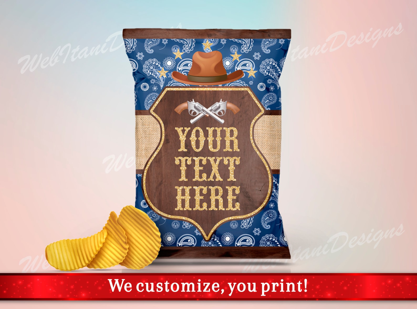 Western Goodie Bags Cowboy Party Favors Snack Bags Etsy