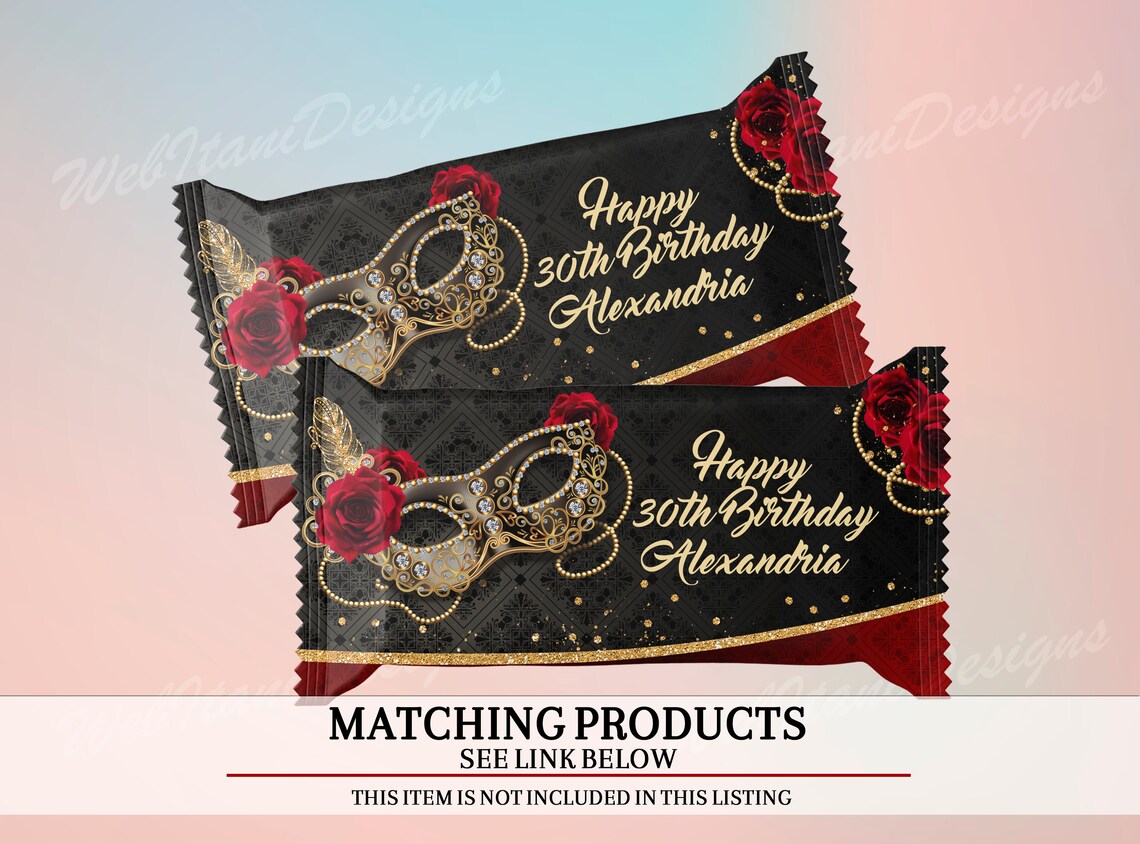 Masquerade Ball Menu Card Printable Editable Pdf Birthday Etsy