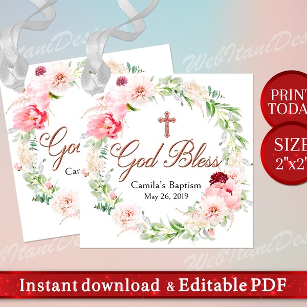 God Bless Favor Tags - Etsy