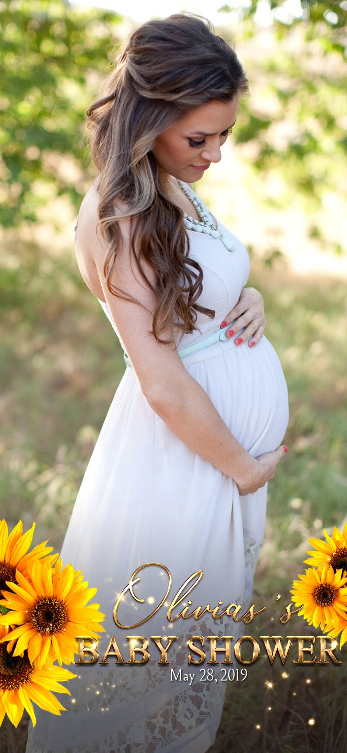 Sunflowers Snapchat Filter Floral Sunflower Geofilter Baby / Etsy