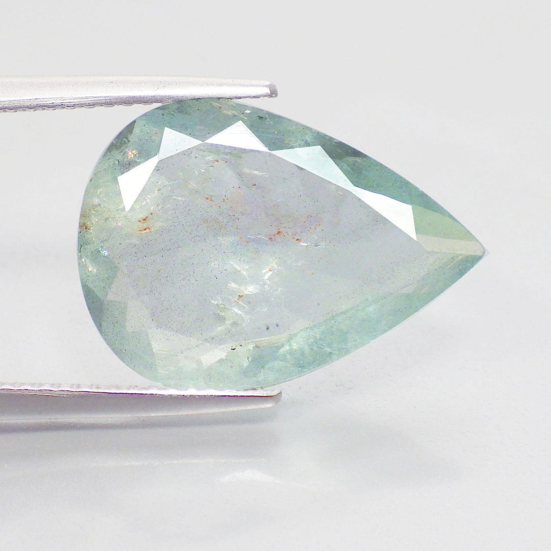 Rarest Shape Patterns 6.92 Ct Rarest Pear Shape (18 X 13 Mm) 100% Natural Blue Aquamarine ...