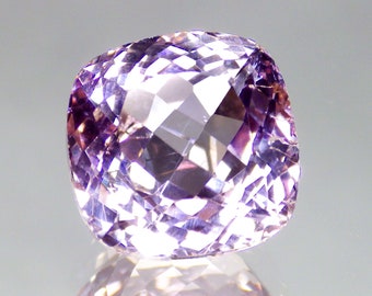 9.96 Ct Topnotch Cushion (12 x 12) 100%Natural Afghanistan Pink Kunzite Gems "Mid Year Mega  Offer" "Watch Video link in Description"#39945