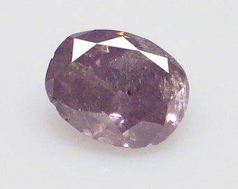 0.18 Ct Shimmering Oval (3 x 3) 100%Natural Argyle Fancy Purplish Pink Diamond "Mid Year Mega Offer""Watch Video link in Description"#39676