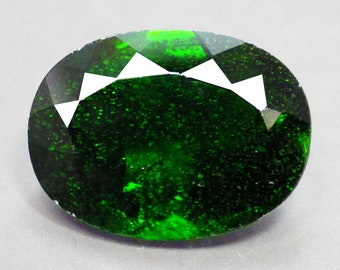 5.31 Ct Seductive Oval Cut (13 x 9 mm) 100% Natural Green Chrome Diopside "Mid Year Mega  Offer" "Watch Video link in Description"#40113