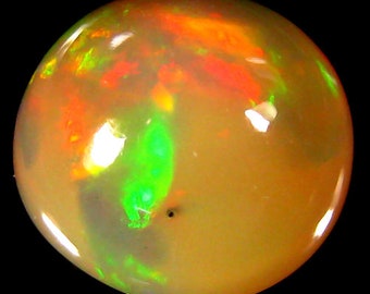 4.46 Ct Hilarious Fire (12 x 12 mm) 3D Disco MultiColor Welo Rainbow Opal "Mid Year Mega  Offer" "Watch Video link in Description"#13162