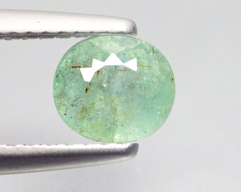 1.09 Ct Splendid (6 x 5)Natural Greenish Blue Copper Bearing Paraiba Tourmaline"Mid Year Mega Offer""Watch Video link in Description"#39614