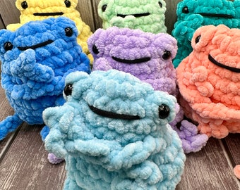 Cheeky Leggy Frog Handmade Crochet Plush