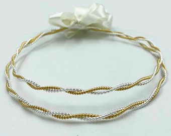 Handmade Gold & Silver Plated Stefana: Greek Orthodox Wedding Crowns