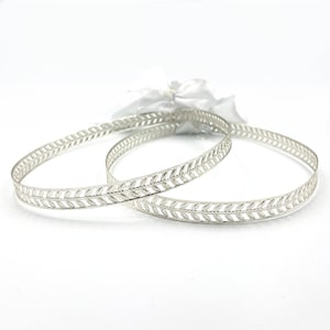 Handmade Silver Plated Wedding Stefana Crowns: Greek Orthodox Ceremony
