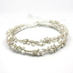 Handmade Porcelain Flower Stefana: Greek Wedding Crowns