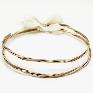 STEFANA Gold N&#39; Wood / Greek Crowns / Orthodox Greek Wedding Crowns / Gold Plasted Stefana / Wooden Stefana / Greek Tiaras / Wedding Tiaras