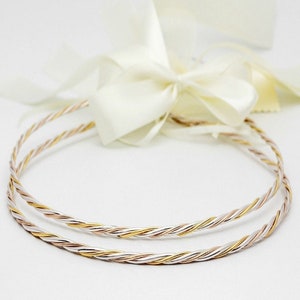 Handmade Gold, Rose Gold & Silver Plated Wedding Stefana Crowns