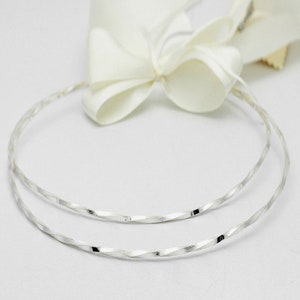 Handmade Silver Plated Wedding Crowns: Minimalist Greek Stefana