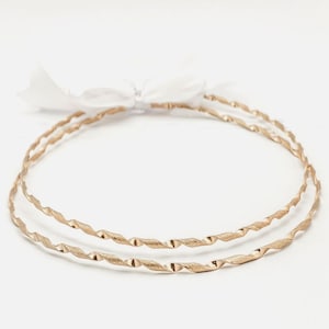 Rose Gold Plated Wedding Stefana: Twisted Bridal Crowns