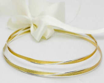 Handmade Gold & Silver Plated Wedding Stefana: Greek Orthodox Bridal Crowns