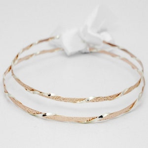 Handmade Rose Gold Plated Sterling Silver Stefana Bridal Crowns