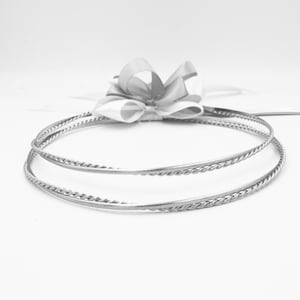 Handmade Silver Plated Wedding Stefana: Greek Orthodox Crowns