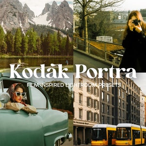 Kodak Portra Lightroom Presets for Mobile and Desktop - Soft, Natural Skin Tones, Vintage film look, newborn photography