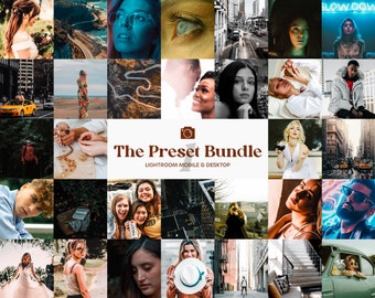 Paquete de 240 ajustes preestablecidos de Lightroom: filtros fotográficos para móviles y ordenadores