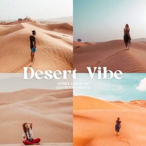 10 Mobile presets lightroom, desert desktop presets, instagram presets, summer middle east, sahara presets, safari, orange blue presets