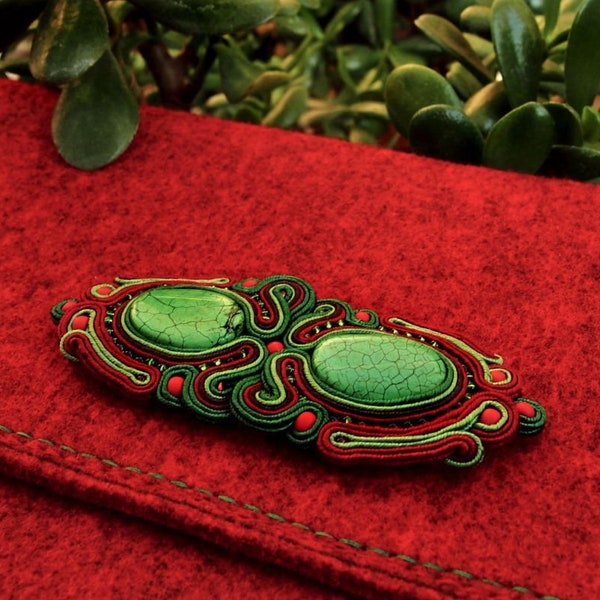 Kopertówka filcowa, sutasz, soutache