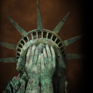 Embarrassed Statue of Liberty • instant download